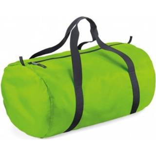 Sporttas limoen groene polyester Lime Ronde Sporttas/weekendtas 50 X 30 26 Cm - Sporttassen 8719538340947