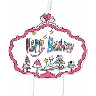 👉 Kaars Kaarsje Jill Happy Birthday Verjaardag - Taartkaarsen 8719538143029