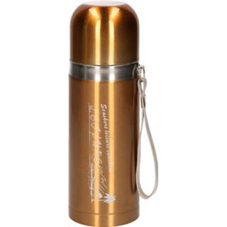 👉 Thermosfles goud RVS touwtje / isoleerfles met 350 ml