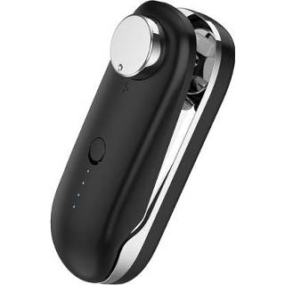 👉 Koelkast zwart active Galvaniseren Tweekleurige Oplaadbare Magnetische Sluitmachine Sticker Voedsel Zak Plastic (Zwart)