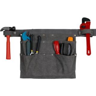 👉 Heuptas grijs canvas active MTP-333 Tool Storage Tuinonderhoud Installatie Gereedschapstas (grijs)