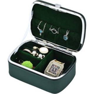👉 Opbergdoos groen PU active HN-002 Travel Mini Portable Ear Stud Sieraden (Groen)