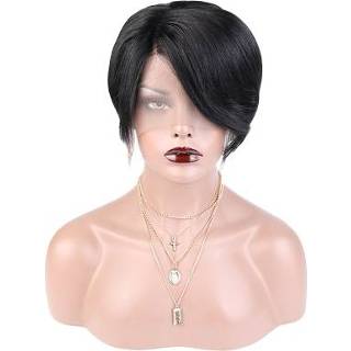 👉 Pruik active vrouwen Toocci Dames Korte Pixie Cut Braziliaans mensenhaar pruik, lengte: 20 cm