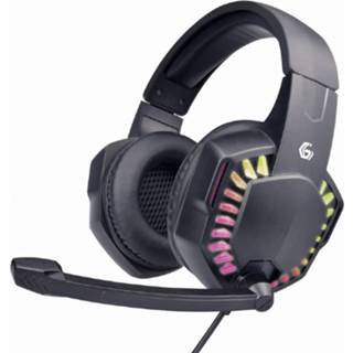 Gaming headset zwart active Gembird - Met LED verlichting via USB 1x 3,5mm Jack (4-pins) 1,8 meter 8716309117418