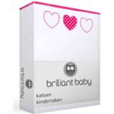 👉 Wit katoen baby's kinderen Briljant Baby Becky Kinderlaken - 100% Wiegje (75x100 Cm) 8715874034861