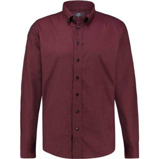 👉 Overhemd katoen mannen bordeaux Valle – Heren 8718451507734