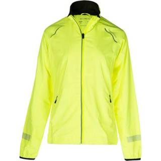 👉 ENDURANCE - Women's Cully Jacket - Hardloopjack maat 46, groen/geel