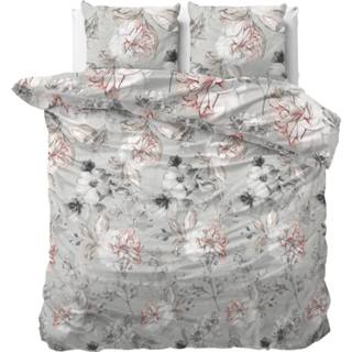👉 Dekbedovertrek grijs katoen satijn Dreamhouse Bedding Soraya - 2-persoons (200x200/220 Cm + 2 Slopen) Grey 8720105637780