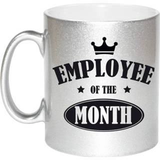 👉 Beker zilver 1x Stuks Collega Cadeau Mok / Employee Of The Month - Feest Mokken 8720276759984