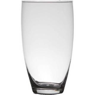 Vaas transparante glas Home-basics Vaas/vazen Van 25 X 14 Cm - Vazen 8720276629980