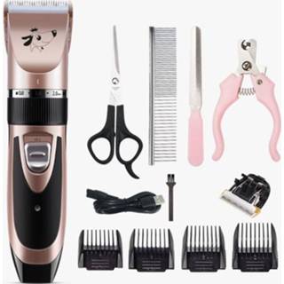 👉 Make-up remover goud active Pet Hair Electric Shaving Haircut Set, specificatie: + 4 stuks / set snijkop