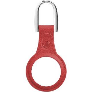 👉 Sleutelhanger rood active 3 PCS Tracker TPU zachte rubberen beschermhoes met U-vormige voor AirTag (huidpatroon rood)