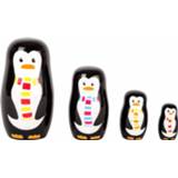 👉 Matroesjka hout small multikleur Foot Pinguin 4020972106193