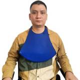👉 Slab blauw siliconen active senioren Yanxiang ouderen eten waterdichte slabbetje volwassen verbrede wegwerp speekselzak (blauw)