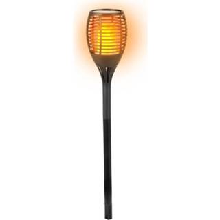 👉 Tuinfakkel zwart Solar Led Tuinfakkels 77 Cm - Fakkels 8720147259124