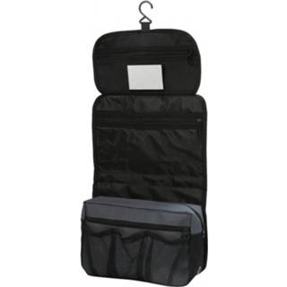 👉 Toilettas zwart mannen vrouwen Hangende Toilettas/make-up Tas 27 Cm Voor Heren/dames - Toilettassen 8720147260373
