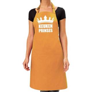 👉 Schort geel vrouwen Keuken Prinses Barbeque /Keukenschort Oker Dames - Feestschorten 8720147196245