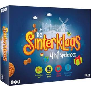 👉 Nederlands bordspellen De Sinterklaas 4-in-1 Spellenbox 8718866302245