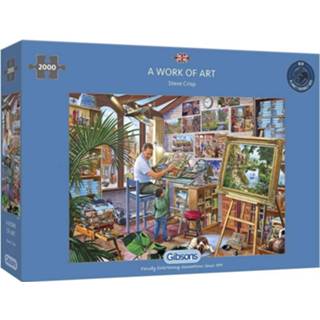 👉 Puzzel legpuzzels A Work of Art (2000 stukjes) 5012269080179