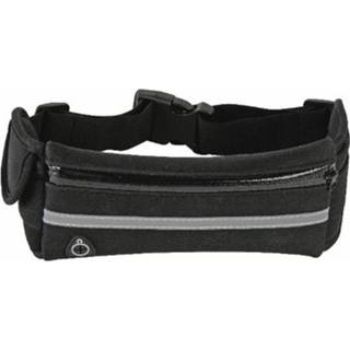 👉 Heuptas zwart Heuptasje/buideltasje Met Vakje Voor Mobiel 36 Cm - Heuptassen 8719538977501