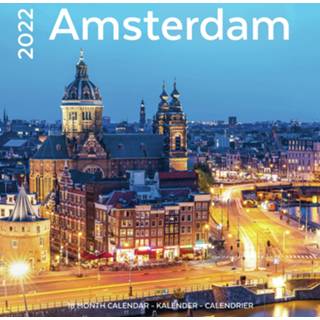 👉 Kalender multi papier Landen 2022 Amsterdam Nederland 30 cm