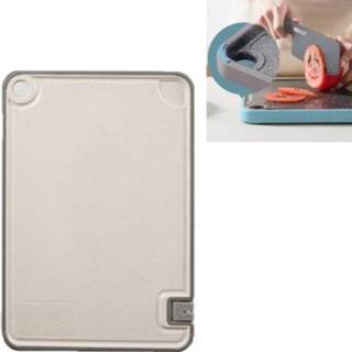 👉 Snijplank groot active OOU multifunctionele antibacteriële en schimmelbestendige dubbelzijdige Keukenafvoerbare aanvullende voedingssnijplank, maat: (tarwe)