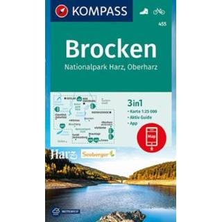 👉 Wandelkaart unisex Kompass 455 Brocken, Harz, Oberharz 9783990449219