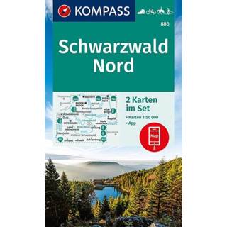 👉 Wandelkaart unisex Kompass 887 Schwarzwald Nord 9783991210597