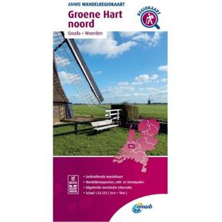 👉 Wandelkaart groene unisex ANWB Hart Noord 9789018046637