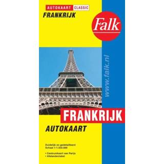 👉 Autokaart unisex Falk Frankrijk classic recente uitgave, editie 201 9789028712676