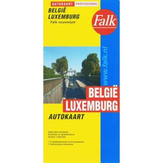 👉 Autokaart unisex Falk België-Luxemburg professional 30e druk rece 9789028717794