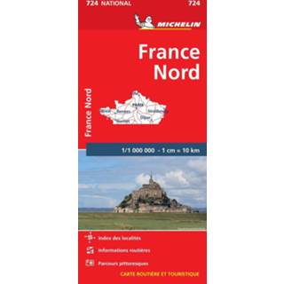 👉 Michelin wegenkaart 724 Frankrijk Noord
