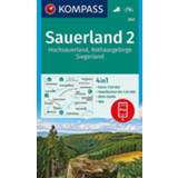 👉 Wandelkaart unisex Kompass 842 Sauerland 2 9783990444146