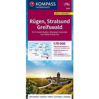 👉 Fietskaart unisex Kompass Rugen, Stralsund, Greifswald 9783990448694