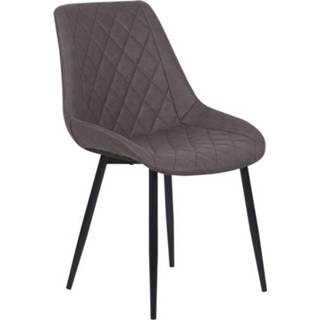 👉 Eetkamerstoel bruin Beliani Maribel - Set Van 2-bruin-kunstleer 4260602377689
