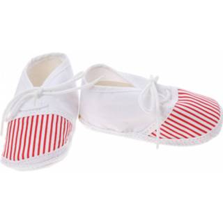 Babyschoenen wit rood baby's Junior Joy Newborn Wit/rood Met Strepen 5020910060869