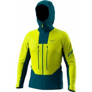 👉 Dynafit - TLT Dynastretch Jacket - Softshelljack maat XXL, geel/groen/zwart/blauw