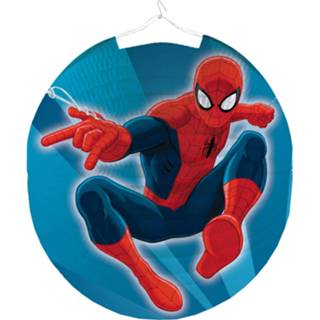 👉 Amscan Lampion Spider-man 25 Cm Blauw