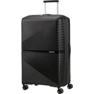 👉 Spinner zwart polypropyleen unisex zwenkwielen ritssluiting nederlands hardcase American Tourister Koffer Airconic 77 Onyx Black 5400520017215