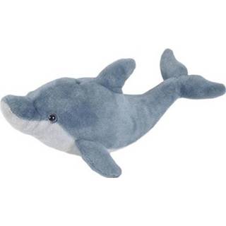 👉 Knuffel blauw wit pluche Wild Republic Dolfijn Junior 20 Cm Blauw/wit 92389224498