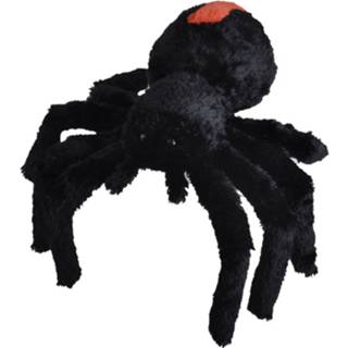 👉 Spinnen knuffel zwarte pluche Roodrugspin/spinnen 35 Cm Speelgoed - Knuffeldier 8719538980860