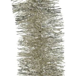 👉 Parel x 1x Licht Parel/champagne Kerstslingers 10 Cm Breed 270 - 8719538912731