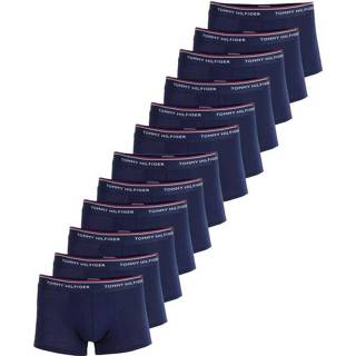 👉 Boxershort elastaan s|m|l|xxl male donkerblauw Tommy Hilfiger 12-pack boxershorts low rise trunk peacoat