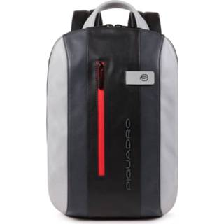 👉 Backpack grijs zwart leer urban Piquadro Computer iPad Air/ Pro 11