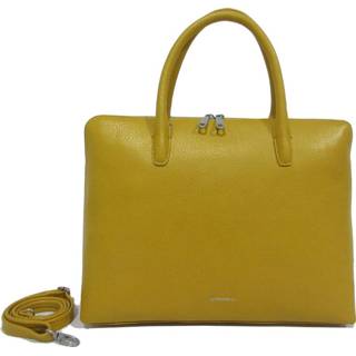 👉 Laptoptas yellowgold leer romance geel Gigi Fratelli A4 Laptop Bag 15