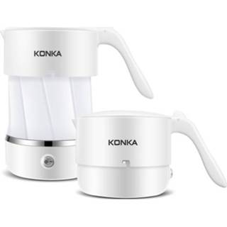 👉 Waterkoker wit active KONKA KEK-06G508 (L2) Opvouwbare elektrische Reis draagbare boiler Boiler, Type stekker: EU-stekker (wit)