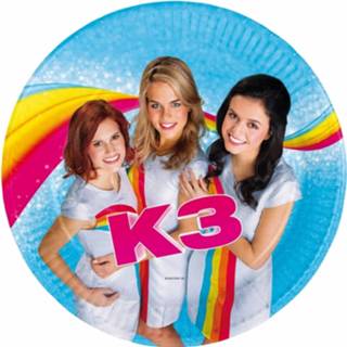 👉 Feestbord kinderen 16x Stuks K3 Thema Kinderfeestje Feest Bordjes - Feestbordjes 8719538953703