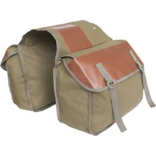 👉 Opbergtas kaki canvas active Outdoor Travel Mountainbike Fiets Rugzak (Kaki)