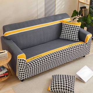 👉 Sofa elastische antislip active Double Seat Four Seasons Full Coverage Cover (Houndstooth)