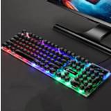 👉 Muis toetsenbord zwart active LIMEIDE GTX300 104 toetsen Retro ronde sleutelkap USB bedraad toetsenbord, Kabellengte: 1,4 m, Kleur: Punk Single Keyboard